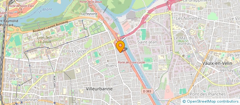 localisation de l'entreprise A C M GAZ à VILLEURBANNE