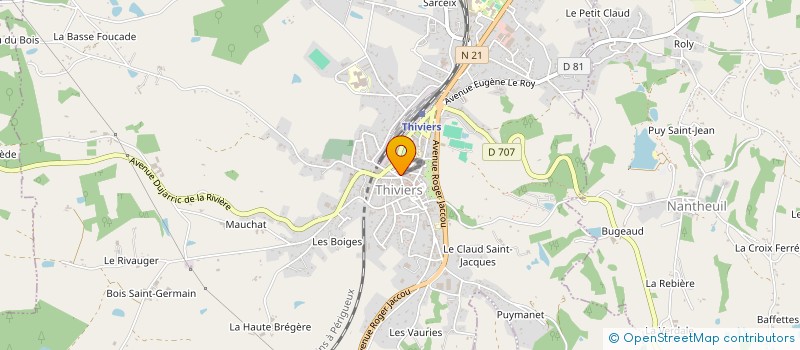localisation de l'entreprise A.C.M.INFORMATIQUE  THIVIERS