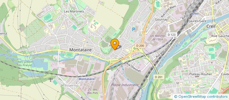 localisation de l'entreprise A C M M à MONTATAIRE