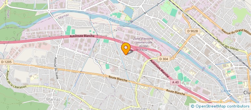 localisation de l'entreprise A.C.M. MACONNERIE  SCIONZIER