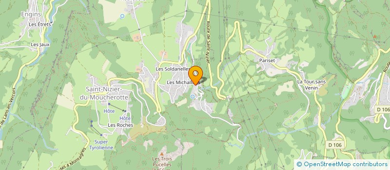 localisation de l'entreprise A C M OFFICIUM  SAINT-NIZIER-DU-MOUCHEROTTE