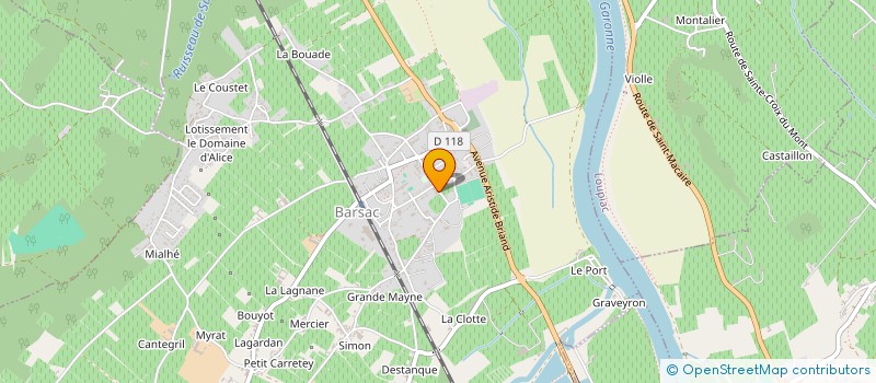 localisation de l'entreprise A.C.M.S  BARSAC