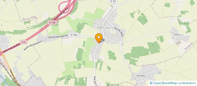 localisation de l'entreprise A.C.M. SARL  BOULEURS
