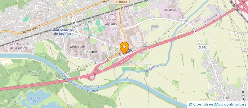 localisation de l'entreprise A.C.M SIGNE PRESTIGE à BEYNOST