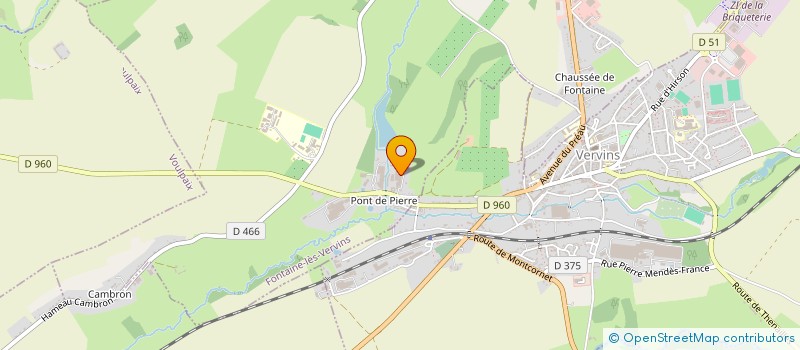 localisation de l'entreprise A.C.M.T.  FONTAINE-LES-VERVINS