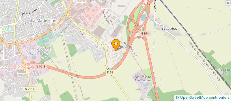 localisation de l'entreprise A.C.M T.P.  GUICHAINVILLE