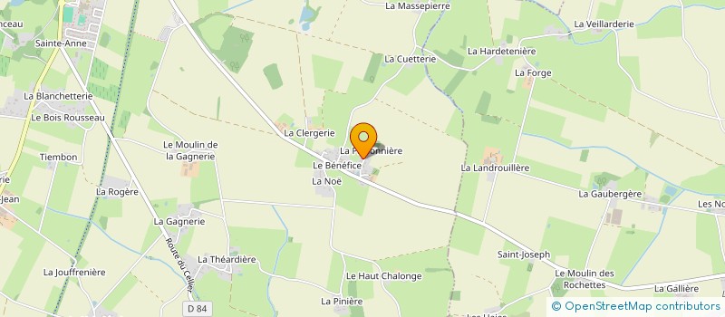 localisation de l'entreprise A & C MACONNERIE à LIGNE