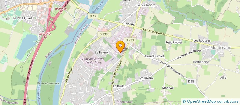 localisation de l'entreprise A.C. MECANIQUE à GUEREINS