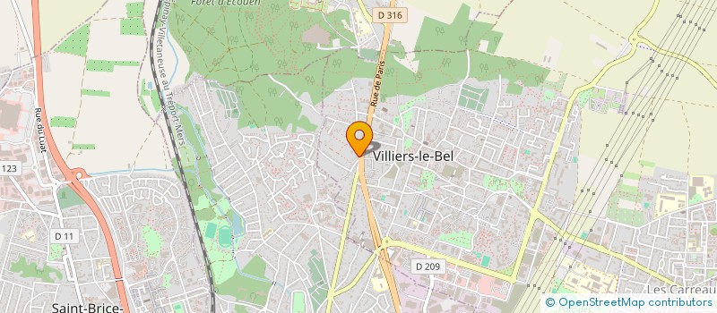 localisation de l'entreprise A C METALLERIE à VILLIERS-LE-BEL