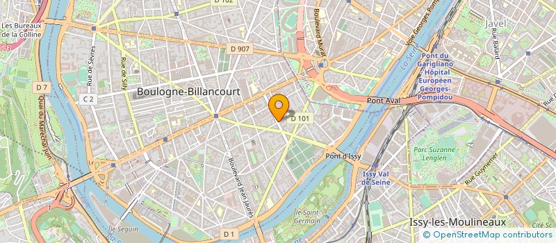 localisation de l'entreprise A.C.N. à BOULOGNE-BILLANCOURT