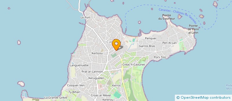 localisation de l'entreprise A.C.N.  CARANTEC