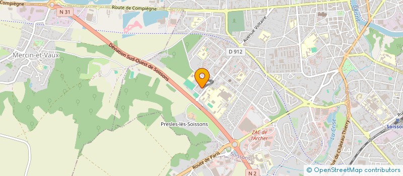 localisation de l'entreprise A.C. NET à SOISSONS