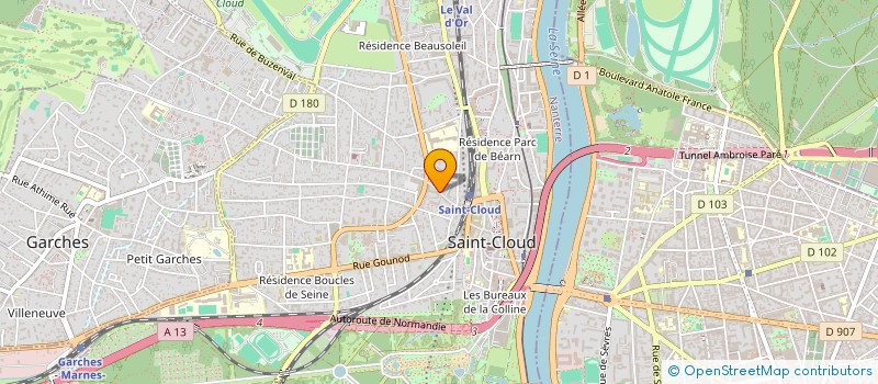 localisation de l'entreprise A&C NORMANDIE à SAINT-CLOUD