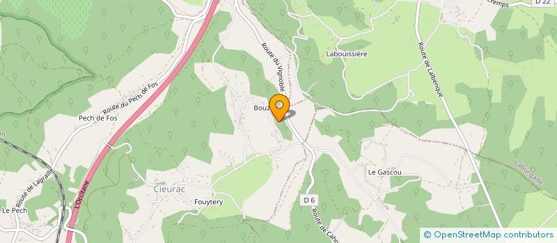 localisation de l'entreprise A.C.O  FONTANES