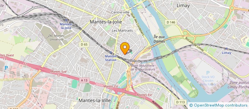 localisation de l'entreprise A.C.O.E à MANTES-LA-JOLIE