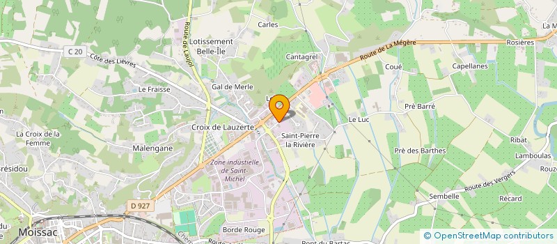 localisation de l'entreprise A.C.O. J - DESMONS ET FILS à MOISSAC