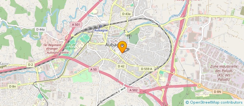 localisation de l'entreprise A.C.O.P.A.M. à AUBAGNE