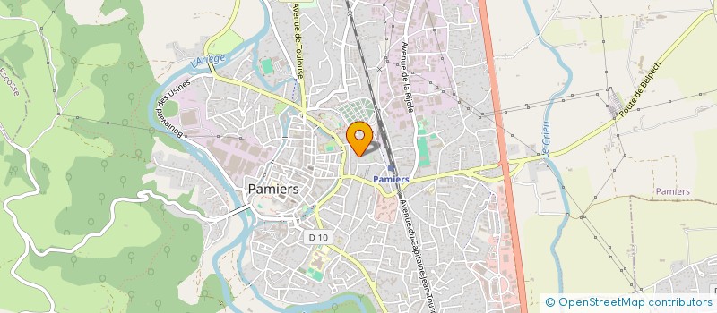 localisation de l'entreprise A.C.O.R. ANALYSE COACHING ORIENTATION RECRUTEMENT EURL à PAMIERS