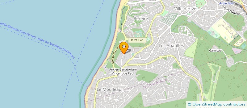 localisation de l'entreprise A.C. OLIVIER LAFON  ARCACHON