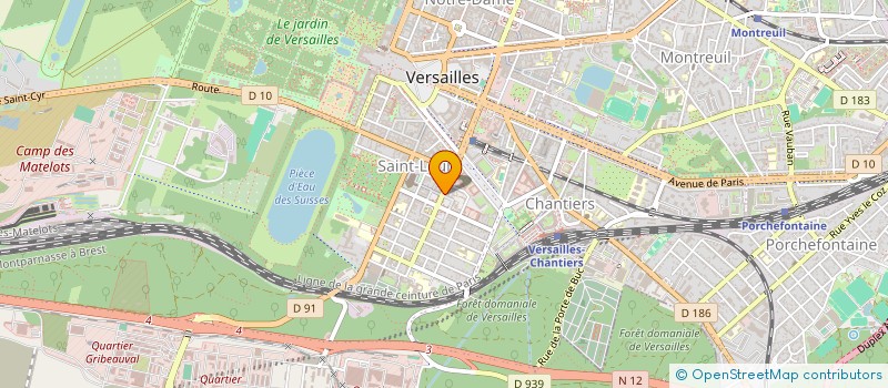 localisation de l'entreprise A.C.P. à VERSAILLES