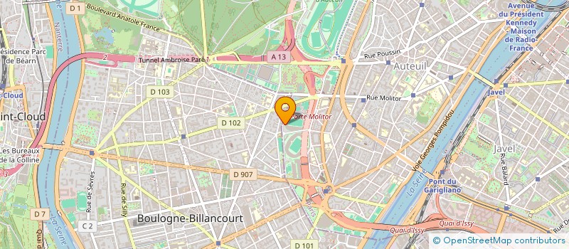 localisation de l'entreprise A.C.P.  PARIS