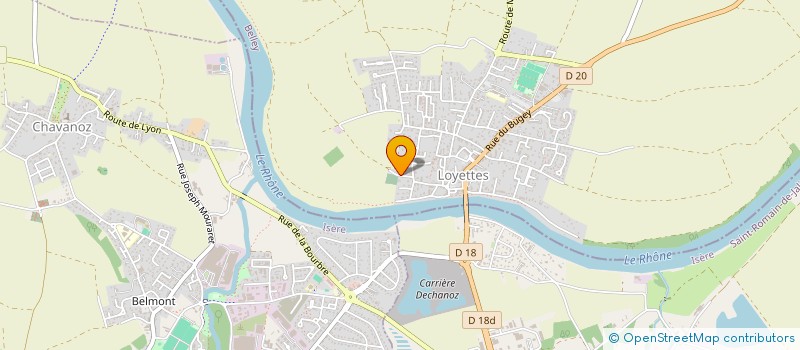 localisation de l'entreprise A.C.P.  LOYETTES