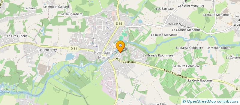 localisation de l'entreprise A.C.P.  PONT-SAINT-MARTIN