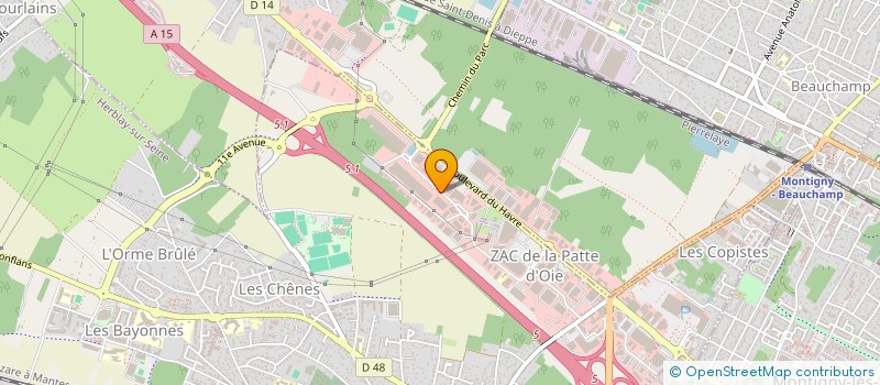 localisation de l'entreprise A.C.P.  HERBLAY-SUR-SEINE