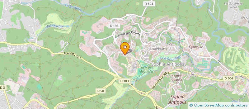 localisation de l'entreprise A.C.P. AGENCEMENT CUISINES PROFESSIONNELLES  VALBONNE
