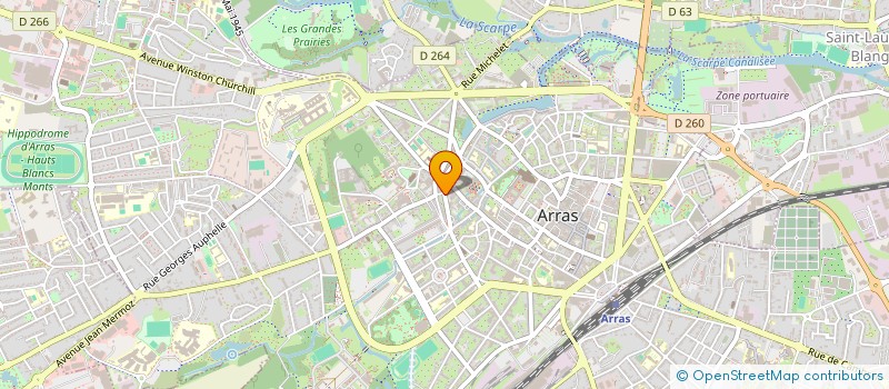 localisation de l'entreprise A.C.P.ASSOCIES à ARRAS