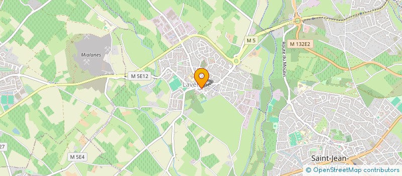 localisation de l'entreprise A.C.P. - AUDIT CONSEIL PREVENTION  LAVERUNE