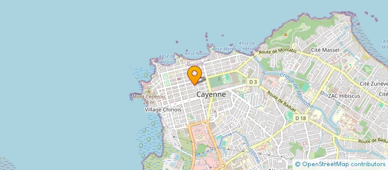 localisation de l'entreprise A. C. P. C. F. M.  CAYENNE