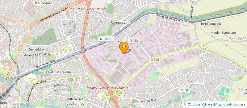 localisation de l'entreprise A.C.P.I SARL à PERIGNY