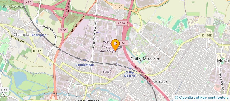 localisation de l'entreprise A C P SERVICES à LONGJUMEAU