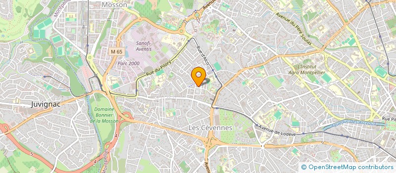 localisation de l'entreprise A.C PAIN à MONTPELLIER