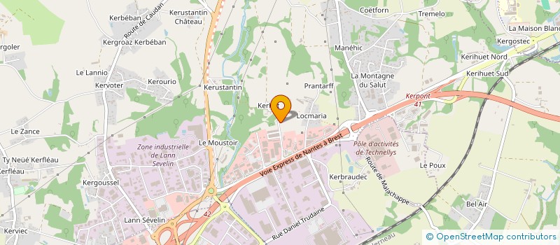 localisation de l'entreprise A&C PATRIMOINE  CAUDAN