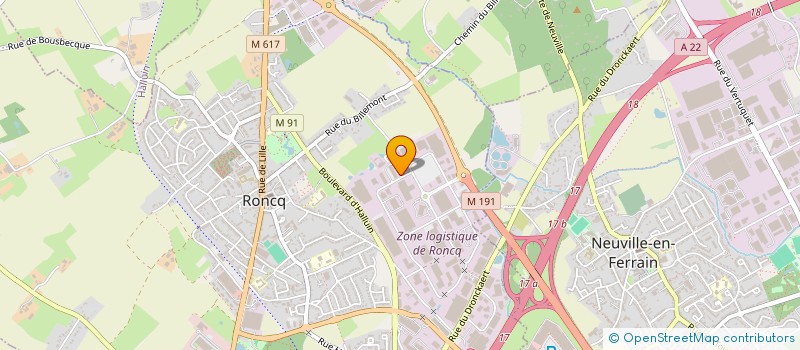 localisation de l'entreprise A.C. PRINT à RONCQ