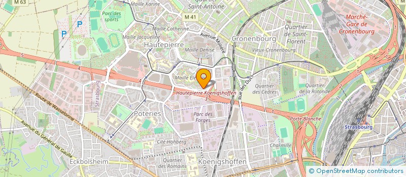 localisation de l'entreprise A C R à STRASBOURG