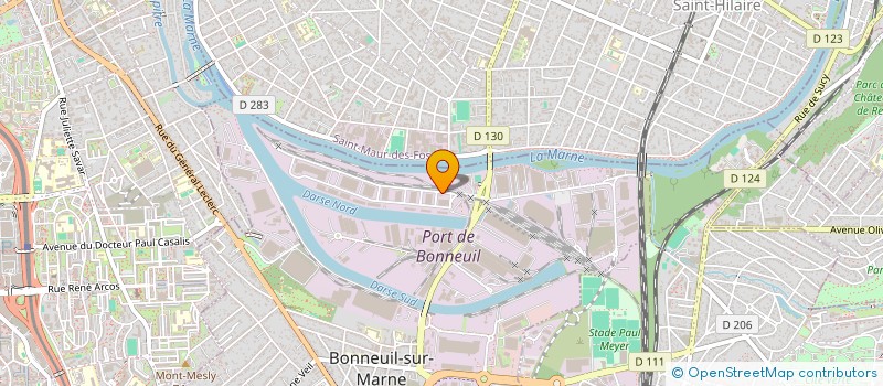 localisation de l'entreprise A.C.R. à BONNEUIL-SUR-MARNE
