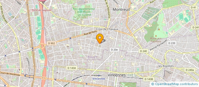 localisation de l'entreprise A C R à MONTREUIL