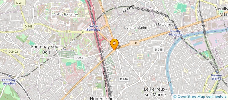 localisation de l'entreprise A.C.R. BAT à CHAMPIGNY-SUR-MARNE