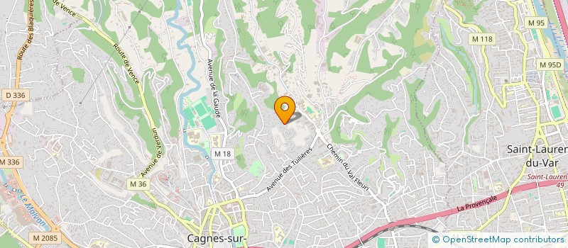 localisation de l'entreprise A.C.R BATIMENT à CAGNES-SUR-MER