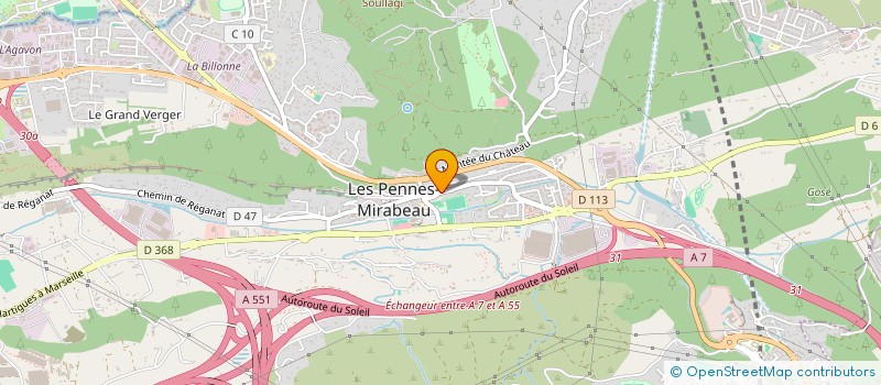 localisation de l'entreprise A.C.R.E à LES PENNES-MIRABEAU