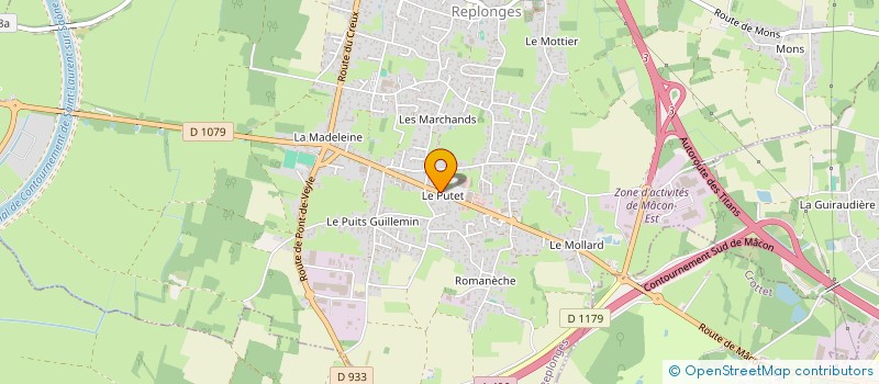 localisation de l'entreprise A.C.S. 01 (AUTOMOBILES CONSEILS SCE 01) à REPLONGES