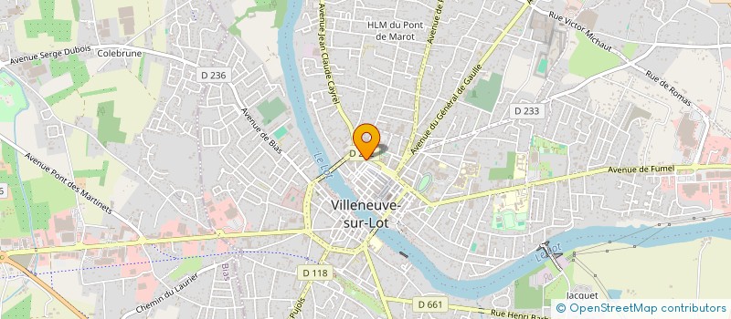 localisation de l'entreprise A.C.S.  VILLENEUVE-SUR-LOT