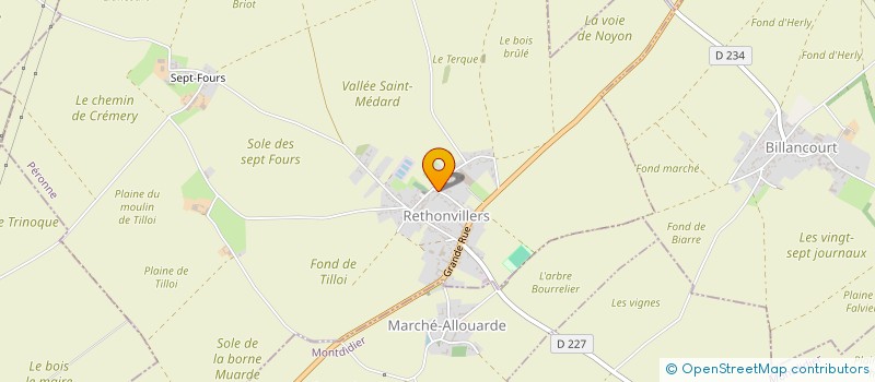 localisation de l'entreprise A.C.S à RETHONVILLERS