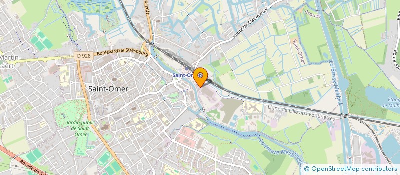 localisation de l'entreprise A.C.S.A.  SAINT-OMER