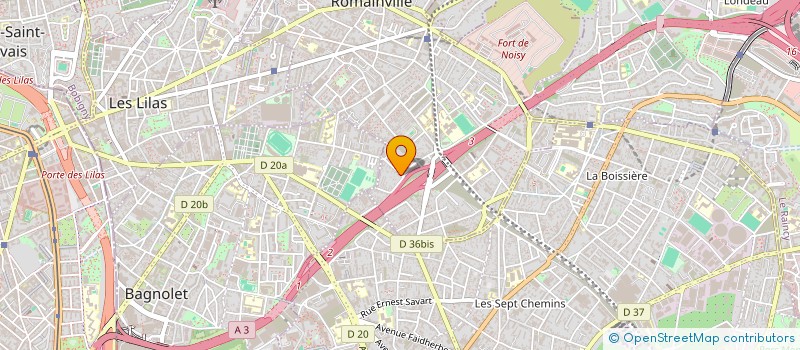 localisation de l'entreprise A.C.S AUDIT CONSEIL & SOLUTION à ROMAINVILLE