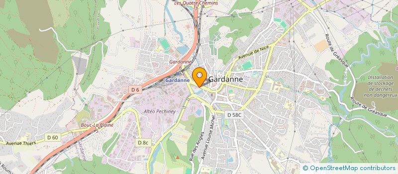 localisation de l'entreprise A C S H à GARDANNE