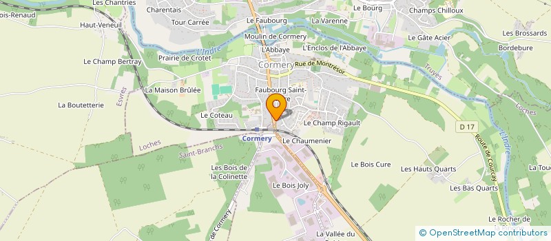 localisation de l'entreprise A.C.S. JUST à CORMERY